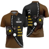 Personalized Lawn Bowls 3d All Over Print Polo Shirt