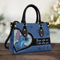 Touch This I Will Bite You Leather Bag Handbag