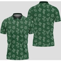 Funny Cactus Doodle Golf Polo Shirt