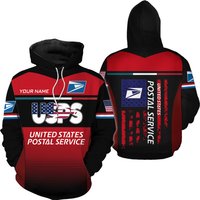 Personalized Name Postal Worker 3d Hoodies