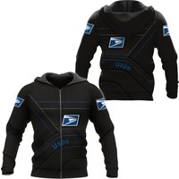 Postal Worker 3d Printed Zip Hoodie