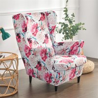 Bohemian Wing Chair Cover | Seat Cushion Recliner Sofa