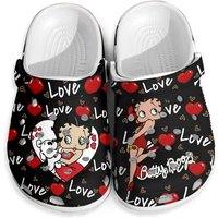 Betty Boop Red Lover Clogs