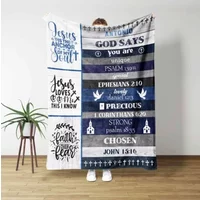 God Say You Are Blanket, Custom Name Blanket, Religious Gifts, Bible Verse Blanket
