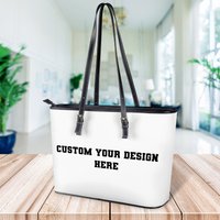 Custom Leather Tote Bag, Personalized Leather Tote Bag, Handmade Bag