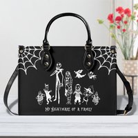 Nightmare Before Christmas Shoulder Bag | Luxury Womens Pu Vegan Leather Handbag