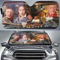 Back To The Future Car Sun Shade Marty Mcfly And Emmett Brown Car Sun Shade