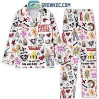 Avril Lavigne What The Hell She Was A Girl Pajamas Set
