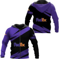 Fedex Ground 3d Printed Zip Hoodie