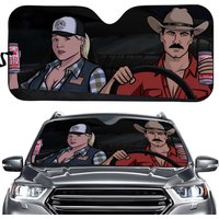 Archer Car Sun Shade Archer Tv Series Car Sun Shade
