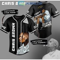 Personalized Chris Brown Play No Games Baseball Jersey