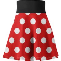 Red And White Polka Dots Women's Running Skirt