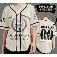 The Tortured Poets Department Vintage Baseball Jersey