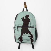 Black Awesome Silhouette Billie Backpack