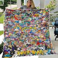 Personalized Poke Catch Em All Blanket