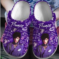 Personalized Prince Purple Music Funny Clogs Shoes
