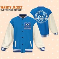 Custom Monster University Uniform Varsity Jacket, Baseball Outfit