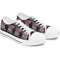 Maga 2024 Potus 47 Take America Black All Over Print Womens Low Top Sneakers