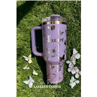 Butterfly 40 Oz Travel Tumbler