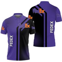 Fedex Polo Shirt, Fedex Ground 3d Printed Polo Shirt