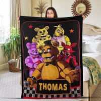 Personalized Five Nights At Freddy's Fleece Blanket