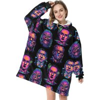 Classic Monsters Halloween Hooded Blanket Hoodie
