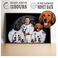 Personalised Astronaut Portrait From Photo Poster