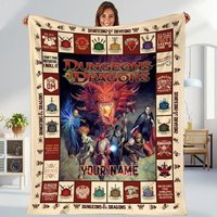 Dungeons And Dragons Dnd Game Fan Lover Blanket