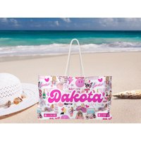 Large Personalized Weekender Bag, Swift Beach Bag, Custom Weekend Bag