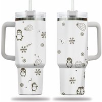 Penguins And Igloos 40oz Engraved Tumbler