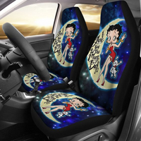 Cute Betty Boop Love You To The Moon Car Seat Covers