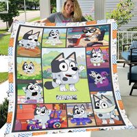 Blueydad Muffin Heeler Fleece Blanket