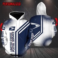 Personalized Name Postal Worker Hoodie, Postal Worker 3d Printed Hoodie