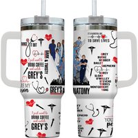 Greys Anatomy 40oz Quencher Stainless Tumbler