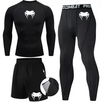 Venom Printing Compression Set Fitness Bodybuilding Clothes Sports Suits