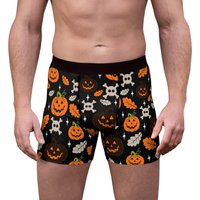 Halloween Pumpkin Boxer Briefs