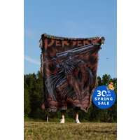Guts Hand Woven Blanket | Anime Tapestry Throw | Manga Poison