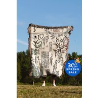 Lord Of The Rings Thorin's Woven Blanket, Bilbo Baggins Tapestry Throw