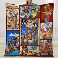 Talespin Blanket, Talespin Cartoon Movie Fleece Blanket
