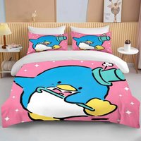 Sanrio Tuxedo Sam Bedding Set Cartoon Penguin Duvet Cover