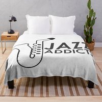 Jazz Addicts Throw Blanket