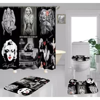 Marilyn Monroe Best Gift For Fans Marilyn Monroe Shower Curtain, Bathroom Set.