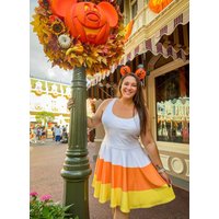 Candy Corn Skater Dress