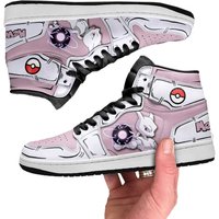 Mewtwo Jd1s Sneakers Custom Anime Mid Top Shoes