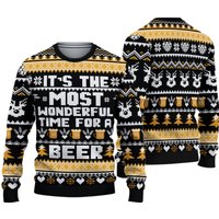 Wonderful Time For A Beer Ugly Sweater Christmas
