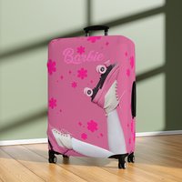 Barbie Inspired Luggage Cover, Trip Vacation Gifts, Unique Colorful Travel Gifts