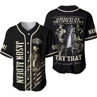 Personalized Jason Aldean Try That In A Small Town Highway Baseball Jersey