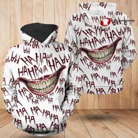 Joker Ha Ha Ha 3d Hoodie - Clown Smile Design