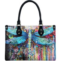Dragonfly Leather Handbag