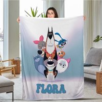 Personalized The Secret Life Of Pets Throw Blanket, Birthday Gifts